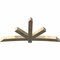 Ekena Millwork Alberta Rough Sawn Timber Gable Bracket, Douglas Fir, 96"W x 48"H x 6"D x 6"F, 12/12 Pitch GBW096X48X0606ALB00RDF - alternate 3